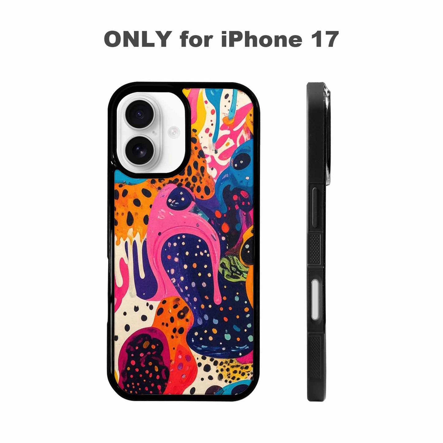 iPhone 17 Case — Melting Aliens Pattern Alien Scifi, Original Design Phone Case