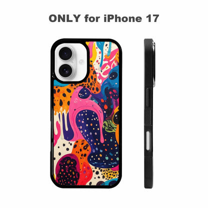 iPhone 17 Case — Melting Aliens Pattern Alien Scifi, Original Design Phone Case