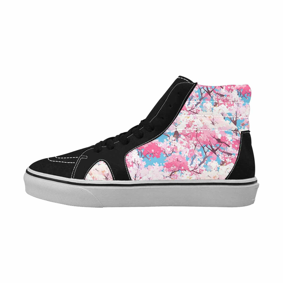 MEN'S Cherry Blossom Branch Cherry High Top Canvas Neon Fantasy Shoes