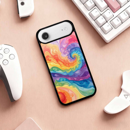 iPhone 17 Air Case — Tie Dye Swirls Tie Dye Tie, Custom Printed Phone Case