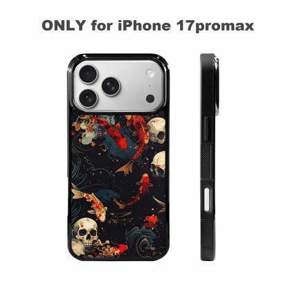 iPhone 17 Pro Max Case — Skull Dark Art Gothic Print Gothic, Custom Art Phone Cover