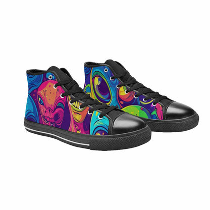 WOMEN'S Alien Ufo Cartoon High Top Canvas Dreamcore Sneakers