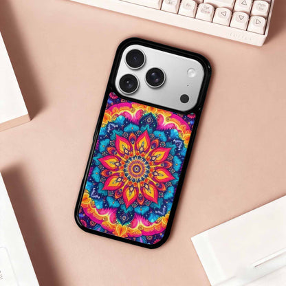 iPhone 17 Pro Case — Tie Dye Mandala Art Seamless Tie, Custom Made Phone Cover