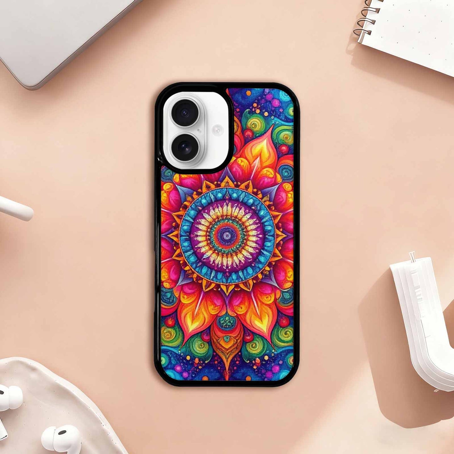 iPhone 17 Case — Tie Dye Mandala Art Tie Dye, Custom Printed Phone Case