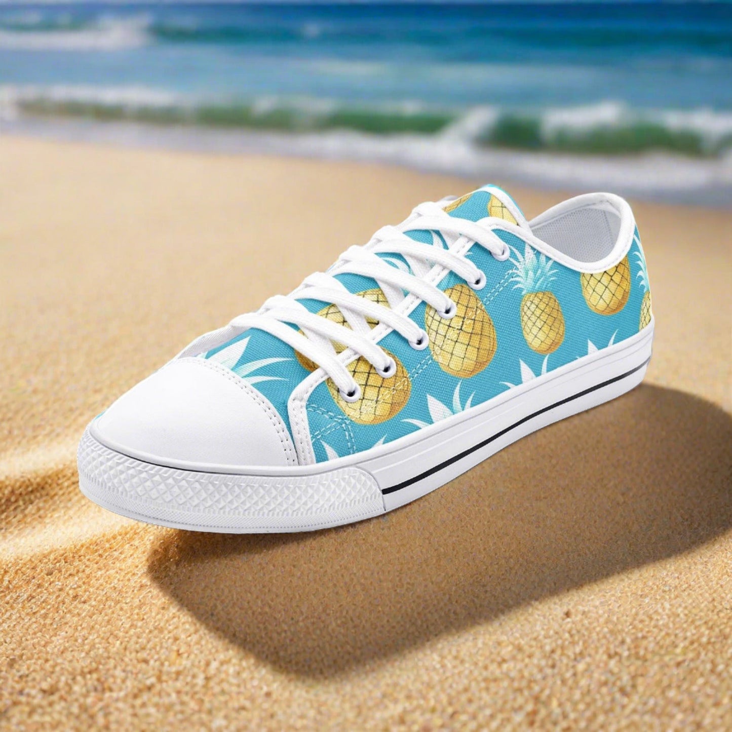 Peacock White Gold Wearable Bold Art - Freaky Shoes | Custom Art Sneakers
