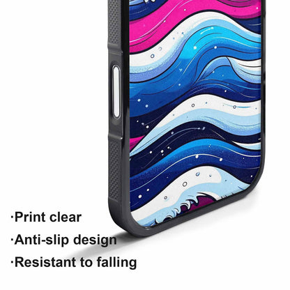 iPhone 17 Pro Max Case — Glossy Winter Wave Cartoon Cute, Custom Printed Phone Case