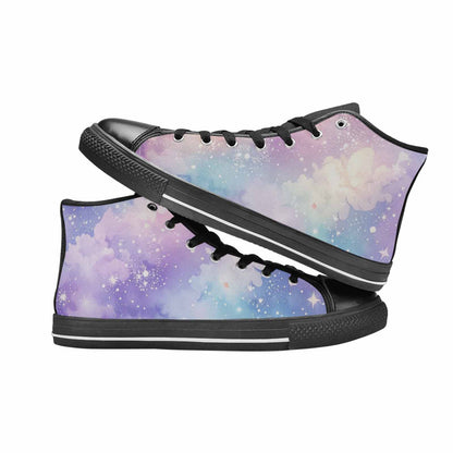 WOMEN'S Galaxy Art - High Top Canvas Surreal Shoes
