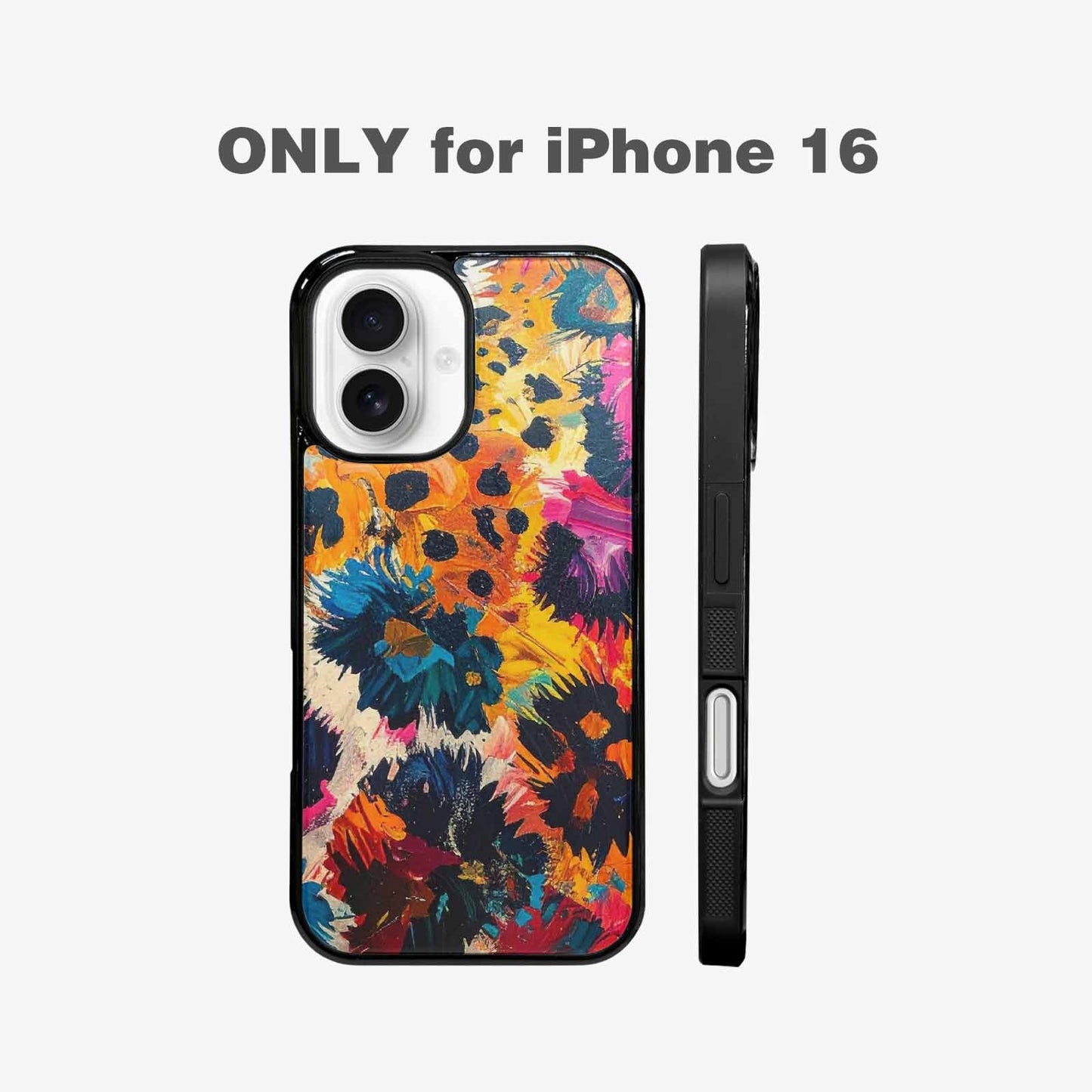 iPhone 16 Case — Full Color Vibrant Animal Print Animal, Personalized Phone Case