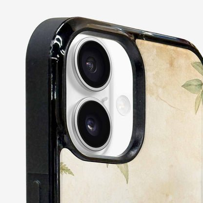 iPhone 16 Plus Case — Vintage Botanical Art Pattern, Unique Phone Case Design