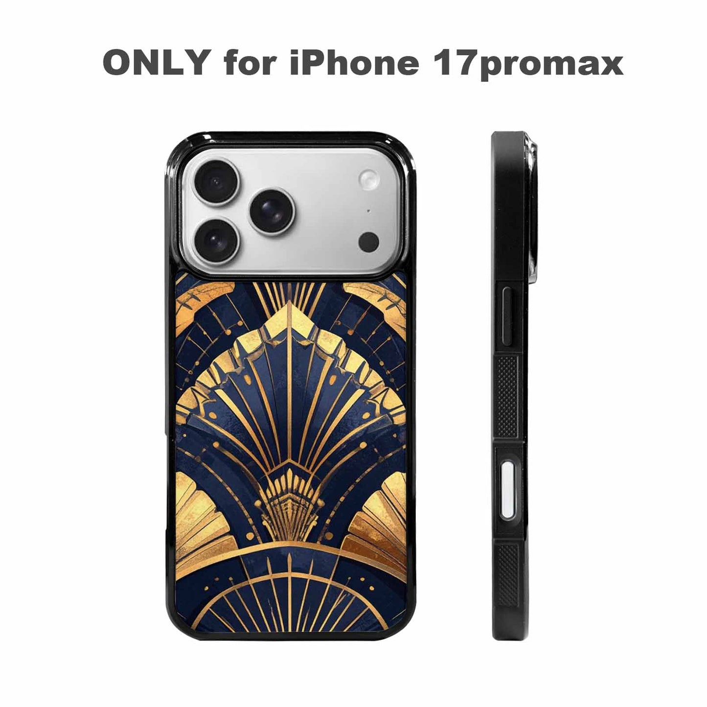 iPhone 17 Pro Max Case — Art Deco Illustration Pattern Original Art, Unique Phone Case Design