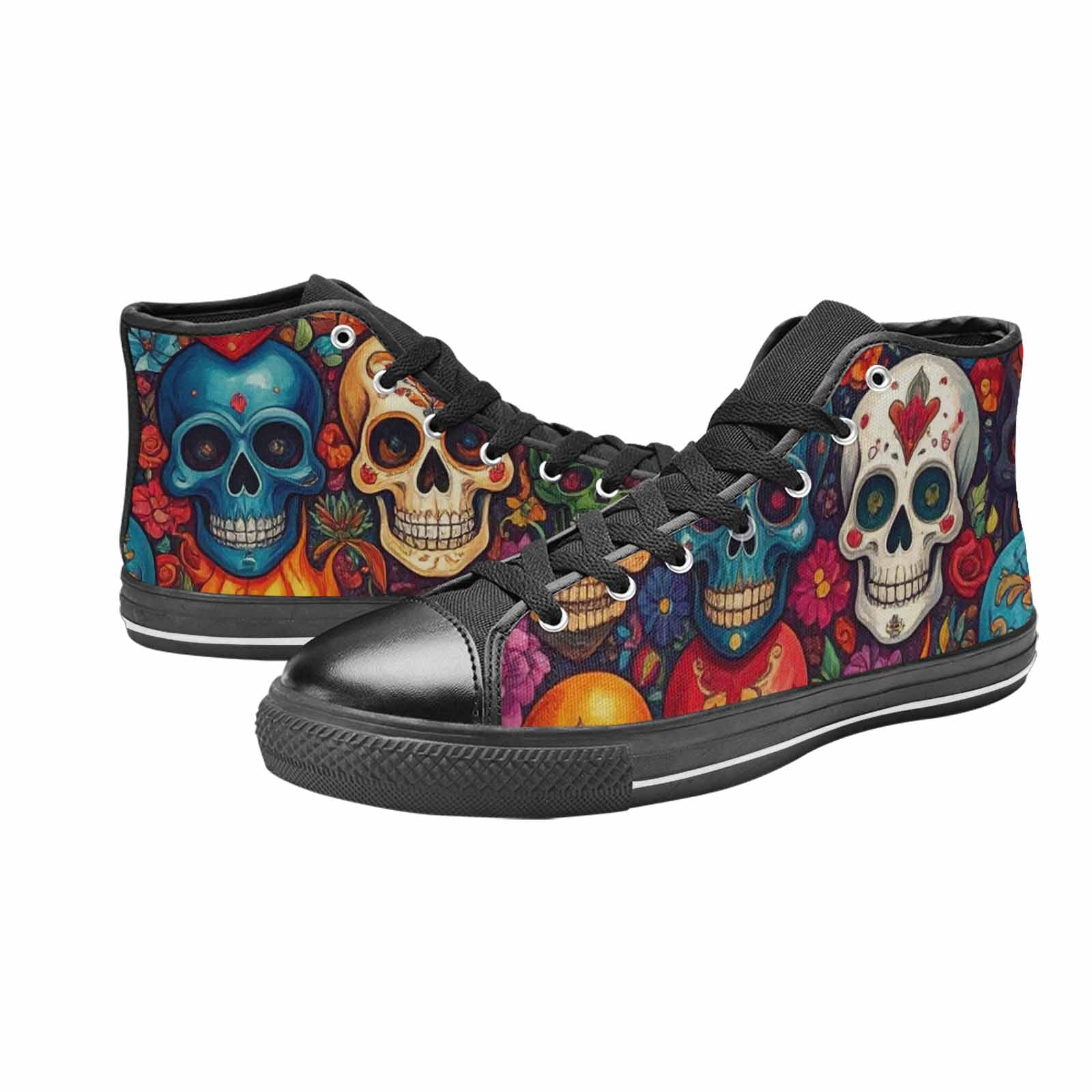 MEN'S Skull High Top Canvas Aesthetic Sneakers