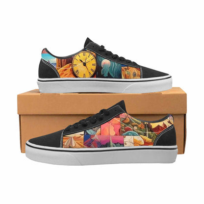 WOMEN'S Surreal Dream Fragment Lace-Up Canvas Kaleidoscope Custom Sneakers