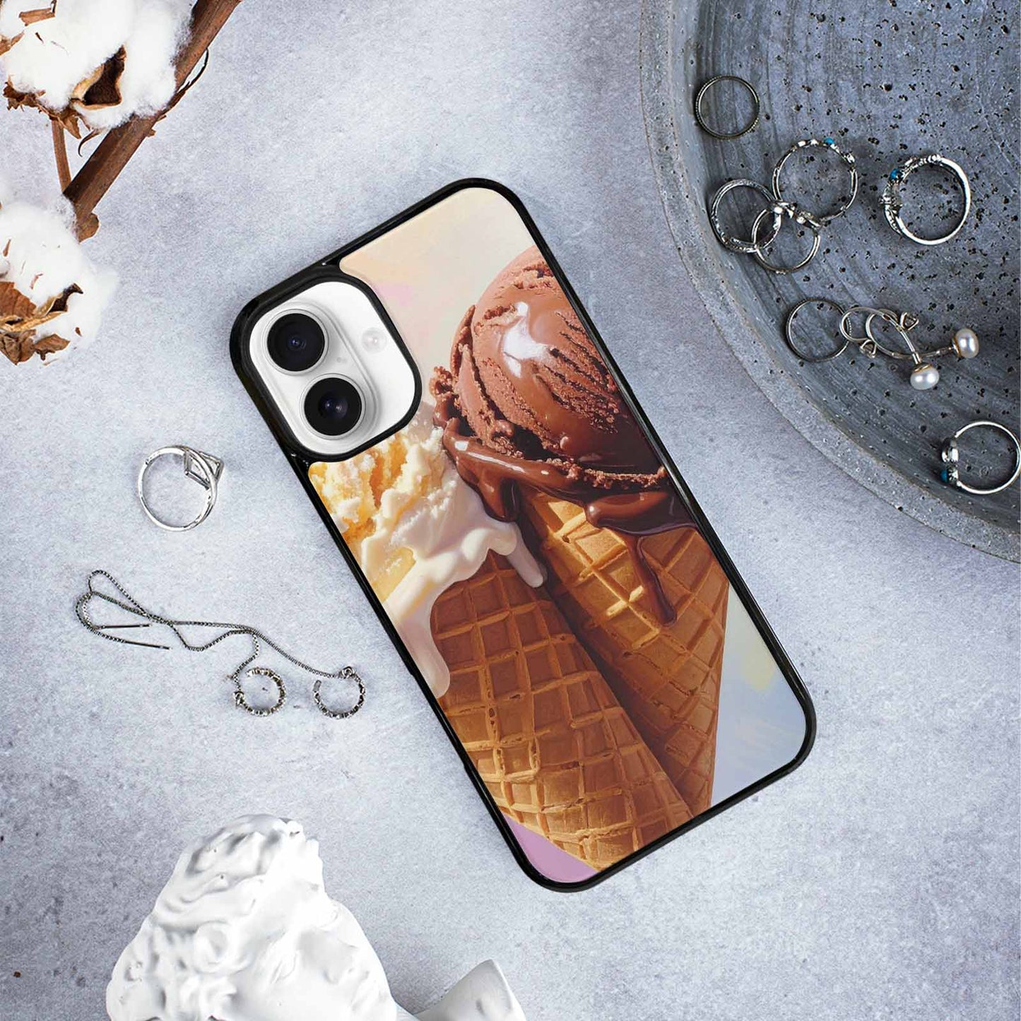iPhone 16 Plus Case — Extreme Close Up Shot Only Drippig, Custom Printed Phone Case