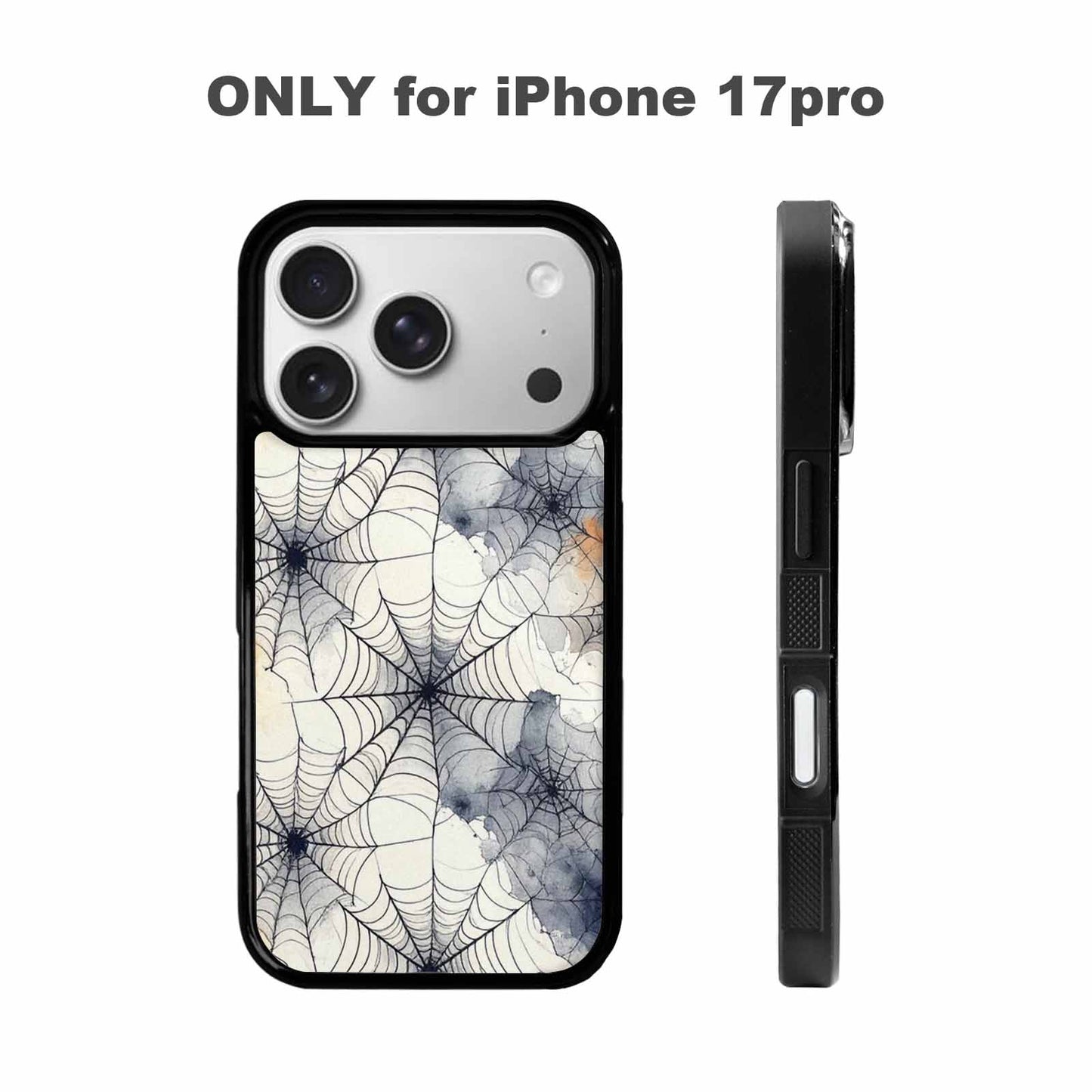 iPhone 17 Pro Case — Watercolor Klimt Spider Web Watercolor Abstract, Custom Art Phone Cover