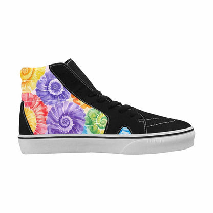 WOMEN'S Tie Dye Swirl High Top Canvas Grunge Sneakers