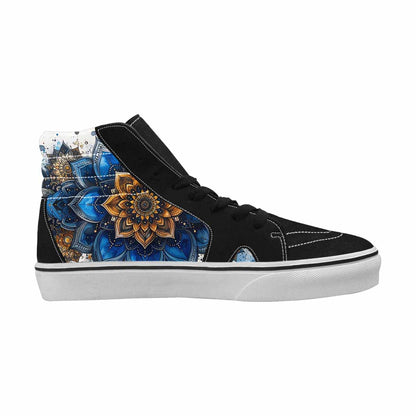 MEN'S Mandala Medallion High Top Canvas Vibrant Chaos Custom Sneakers