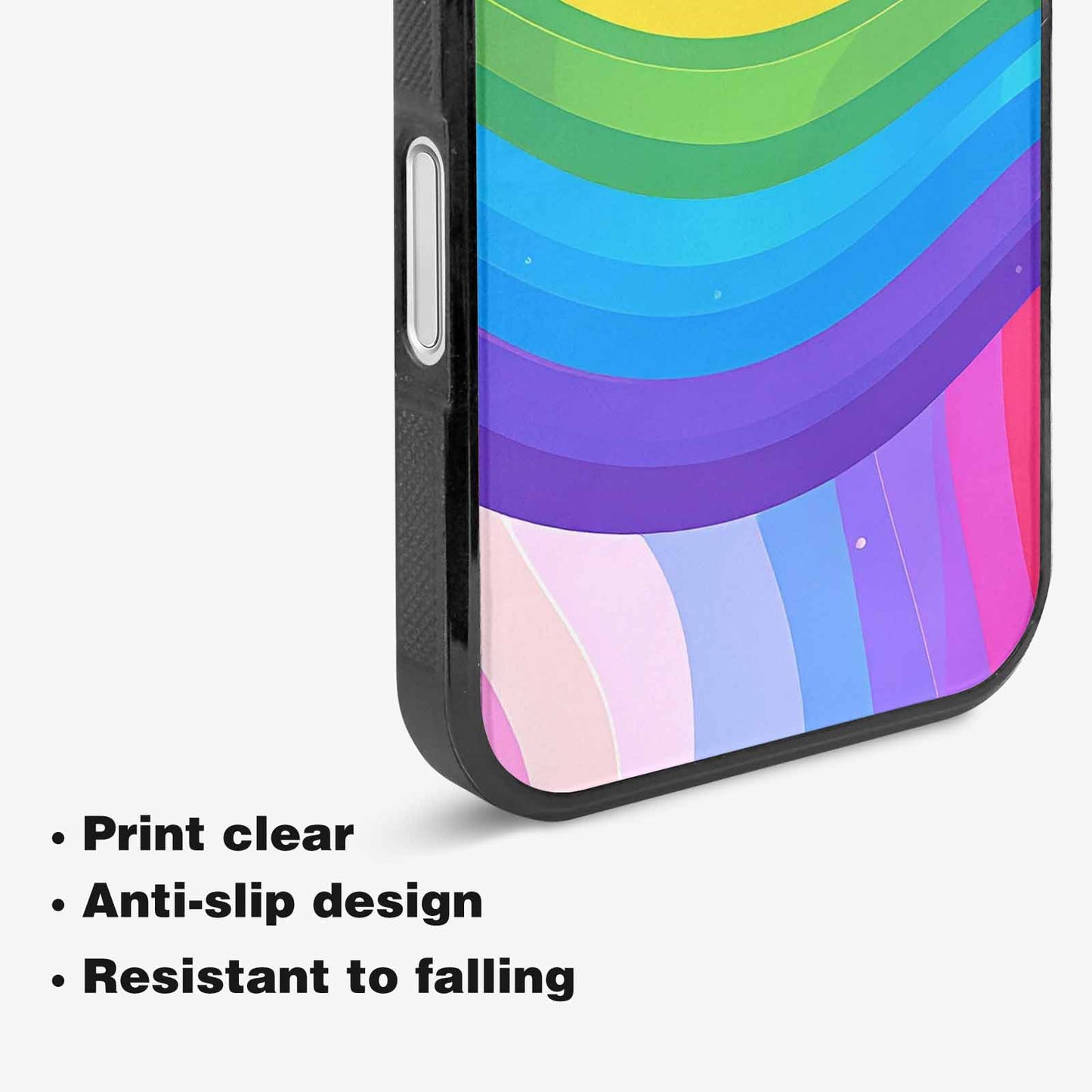 iPhone 16 Plus Case — Rainbow Pride, Custom Made Phone Cover
