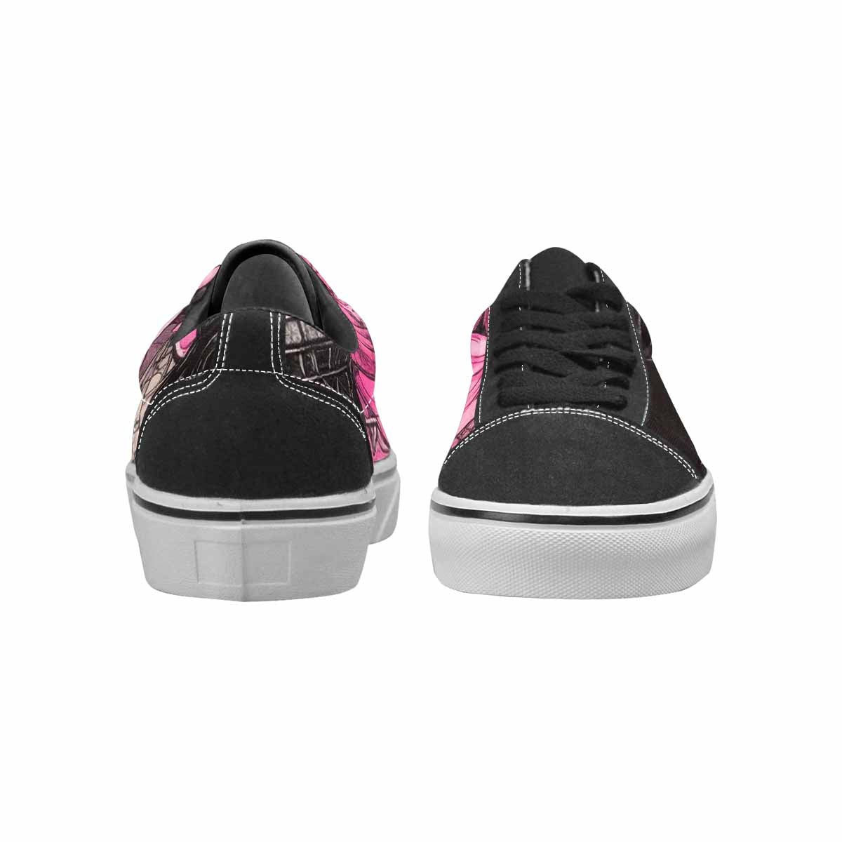 WOMEN'S Ice Cream Motif Lace-Up Canvas Cottagecore Sneakers