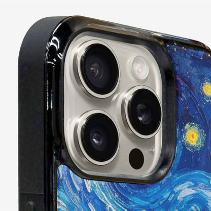 iPhone 16 Pro Case — Starry Night Van Gogh Paint Art, Custom Made Phone Cover
