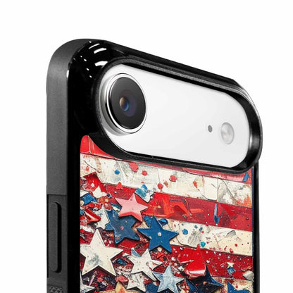 iPhone 17 Air Case — Patriotic Stars And Stripes American Galaxy, Original Design Phone Case