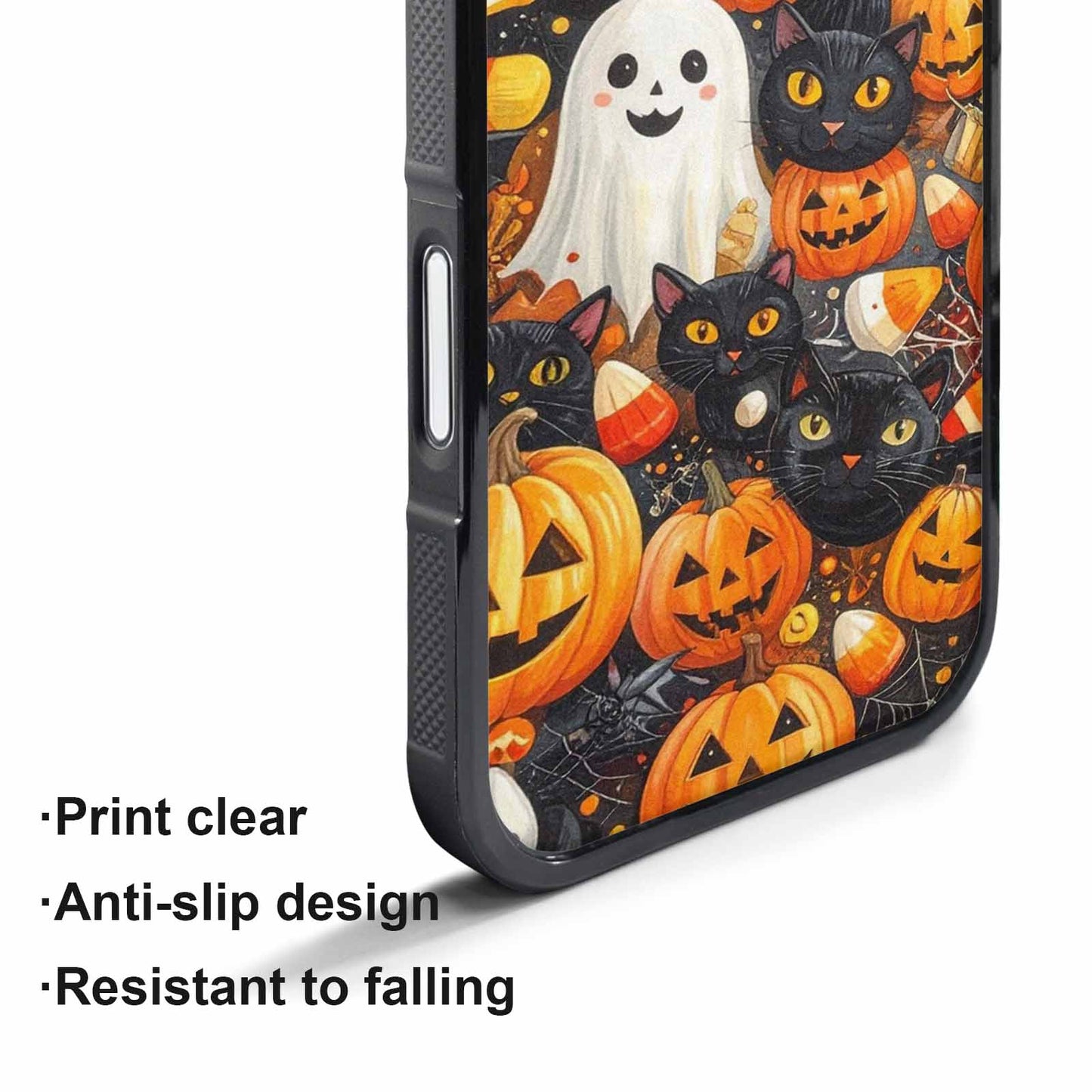 iPhone 17 Pro Max Case — Small Halloween Pattern, Randomly Original Art, Unique Phone Case Design