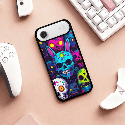 iPhone 17 Air Case — Mixed Toxic Glow Creature Pattern Cartoon, Custom Phone Case