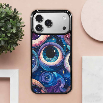 iPhone 17 Pro Max Case — Seamless Tileable Pattern Of Galaxy Space, Custom Printed Phone Case