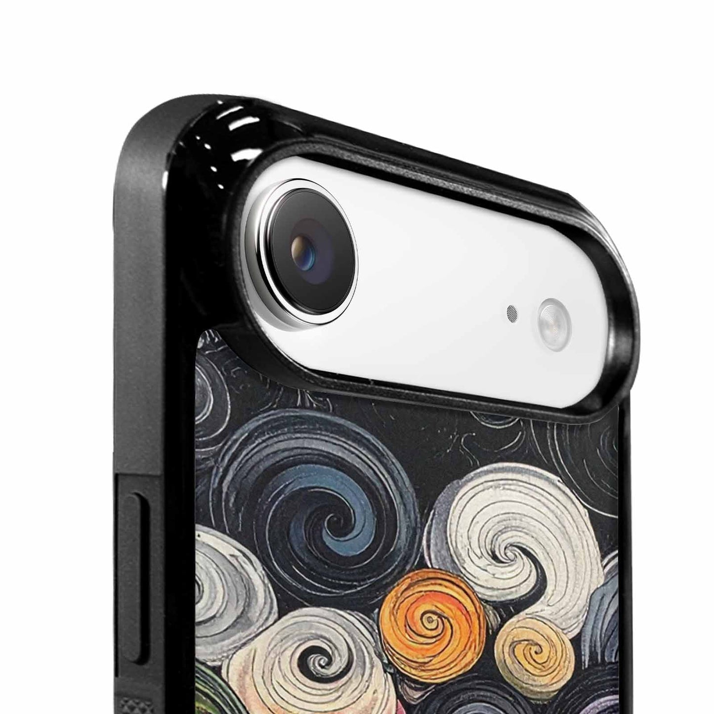 iPhone 17 Air Case — Tie Dye Swirls Black White Tie, Custom Designed Case Cover