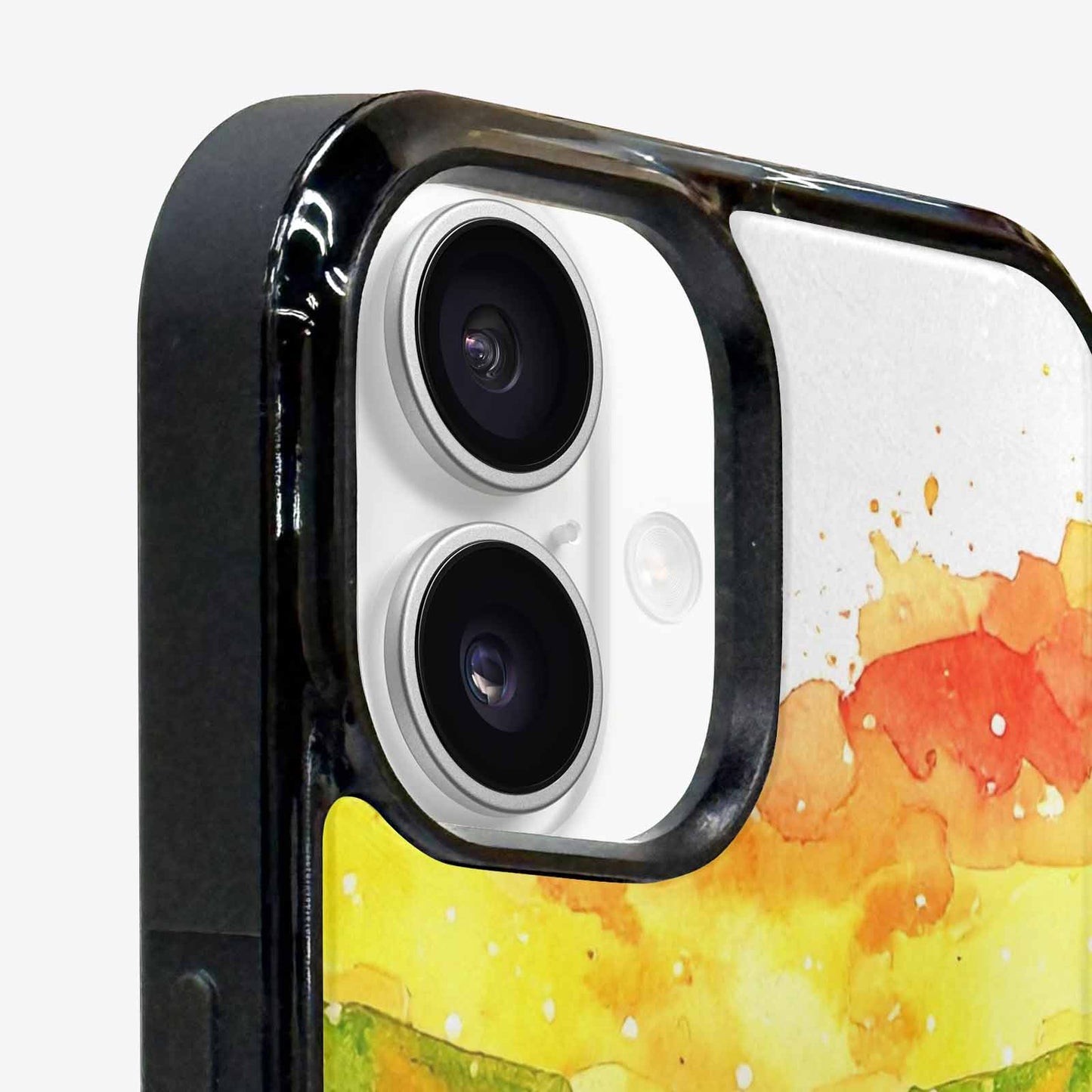 iPhone 16 Plus Case — Watercolor Splash Abstract Pattern Seamless Repeat, Custom Designed Case Cover