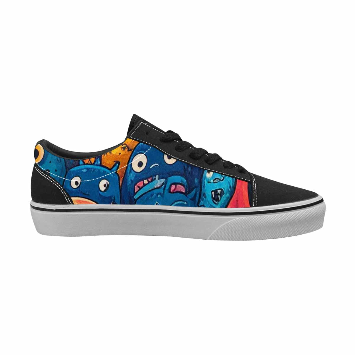 WOMEN'S Monsters (general) Cartoon Monst Lace-Up Canvas Grunge Shoes