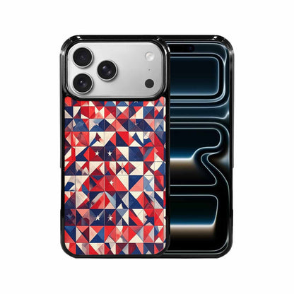 iPhone 17 Pro Max Case — Small American Flag Stars Galaxy Space, Custom Printed Phone Case