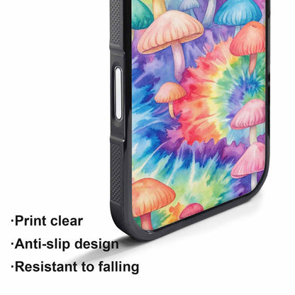 iPhone 17 Air Case — Mushrooms Tie Dyemushrooms Pat K7q Tie, Custom Printed Phone Case