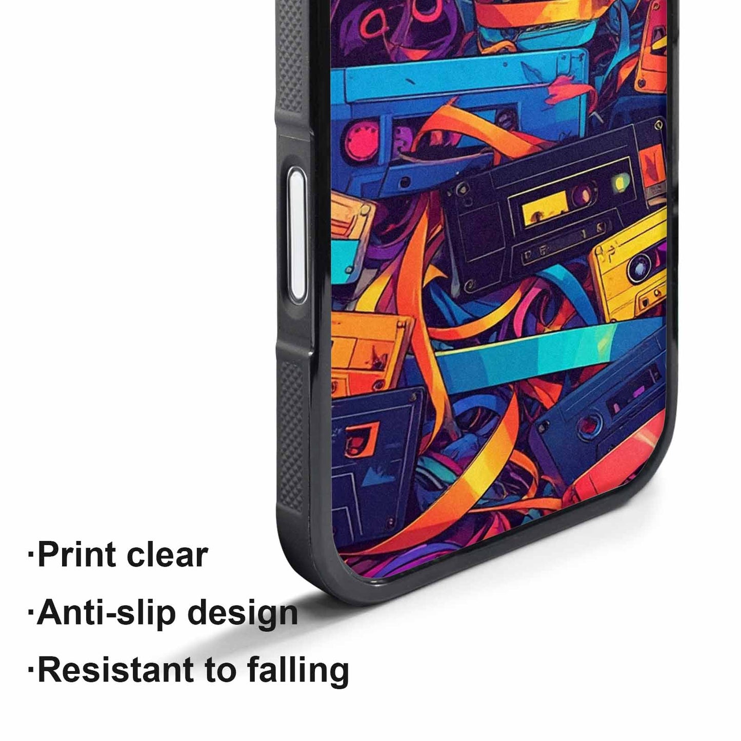 iPhone 17 Air Case — Retro Cassette Tape Pattern Hundreds Retro, Unique Phone Case Design