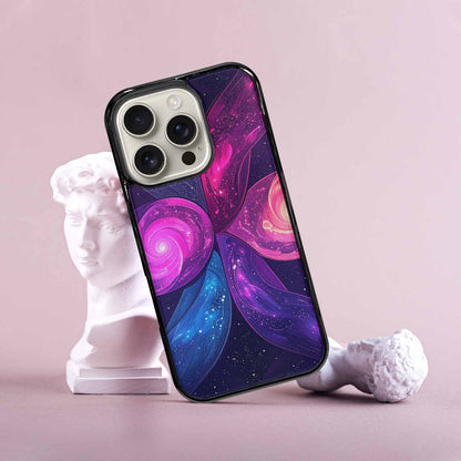iPhone 16 Pro Case — Rose Galaxy Art Seamless Pattern Vibrant, Custom Designed Case Cover