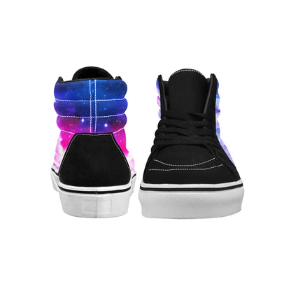 MEN'S Galaxy Art Out Space High Top Skateboarding Surreal Custom Sneakers