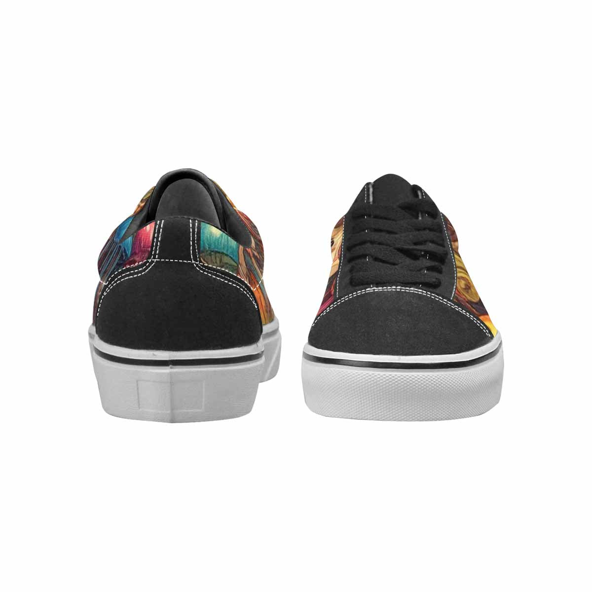 WOMEN'S More Overlapping Ontop Each Lace-Up Canvas Grunge Shoes