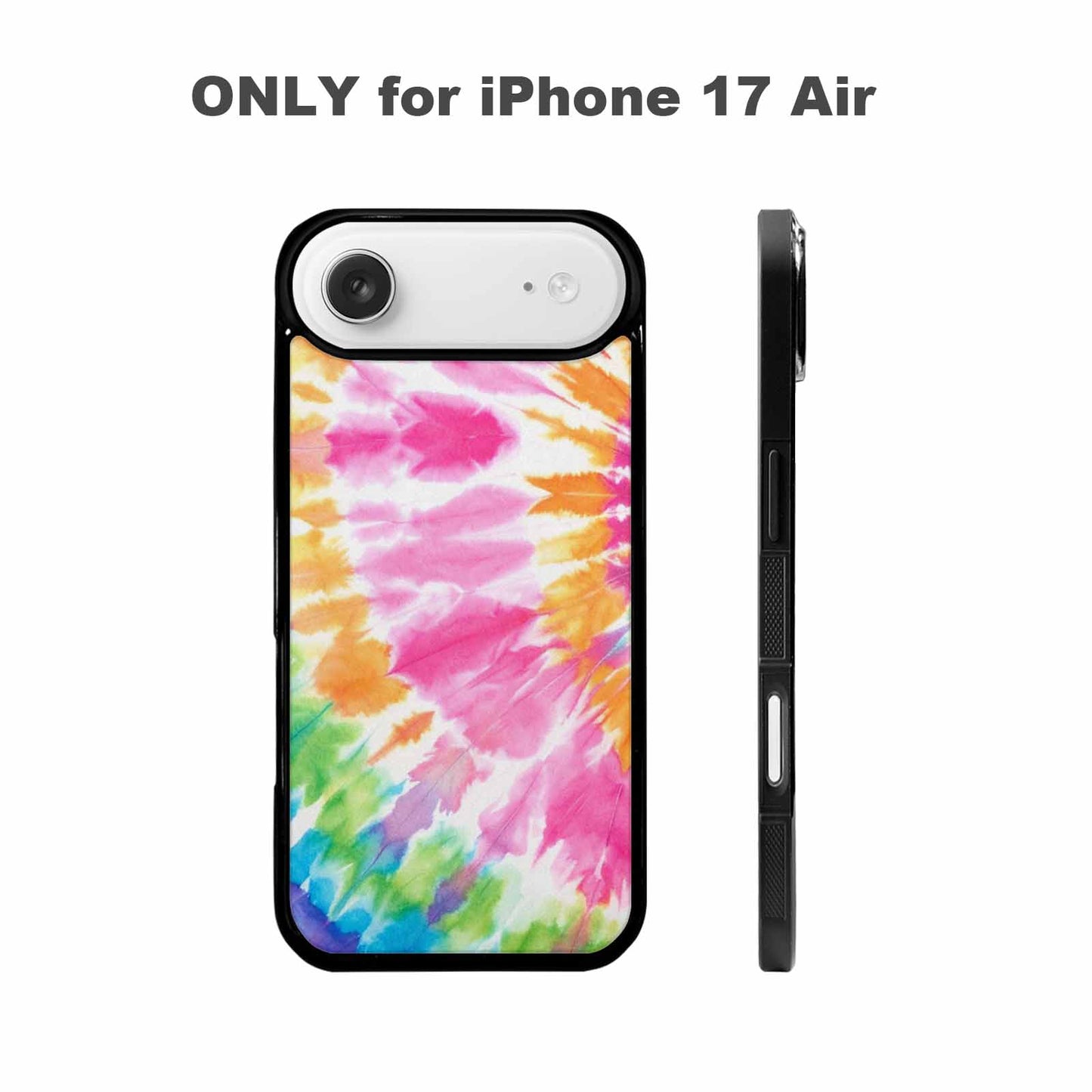 iPhone 17 Air Case — Tie Dye Rainbow Twist Custom Tie, Custom Art Phone Cover