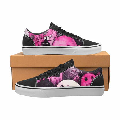 WOMEN'S Monsters (general) Lace-Up Canvas Neon Fantasy Custom Shoes