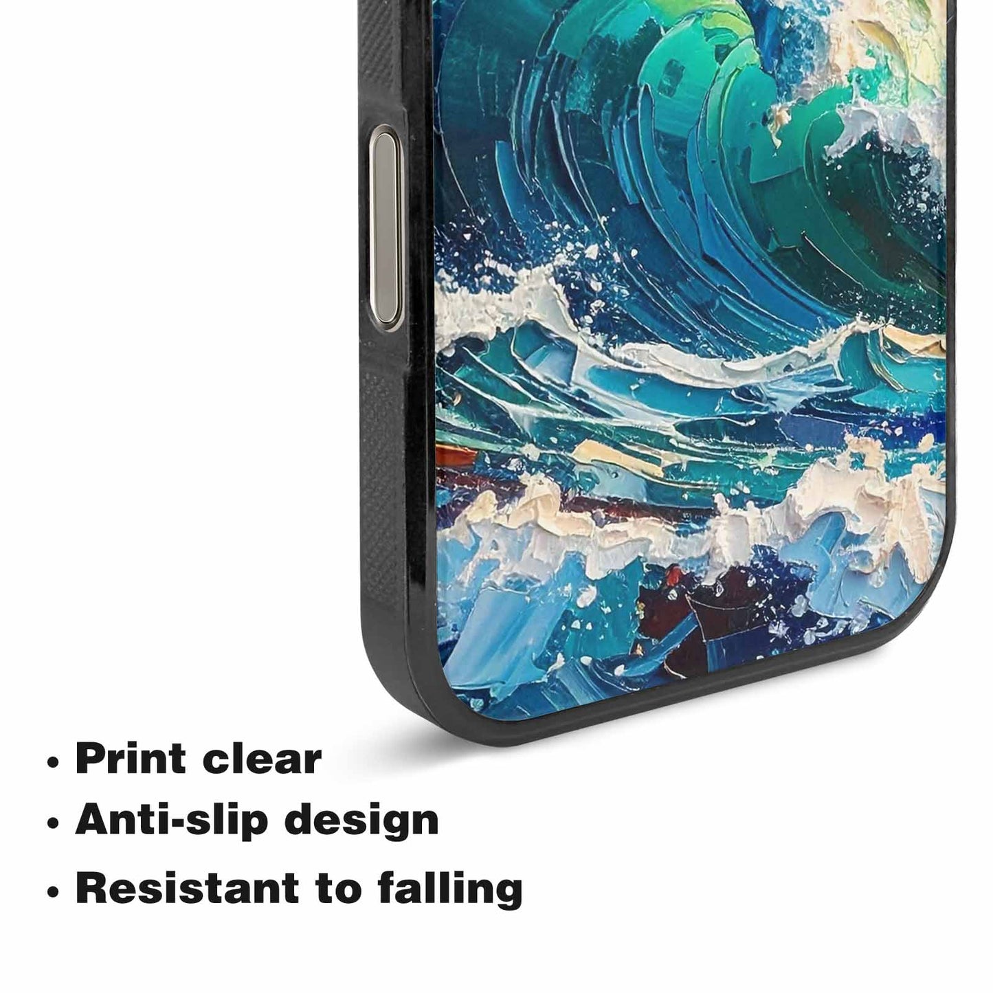 iPhone 16 Pro Case — Wave Crest Splash Wave Crest Splash, Custom Print Case Cover