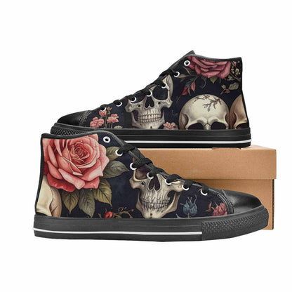 MEN'S Skulls - Roses High Top Canvas Y2K Shoes