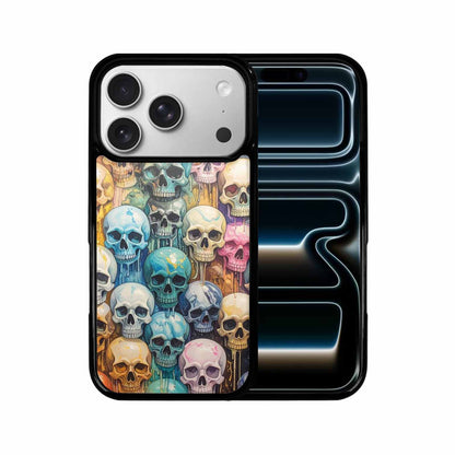 iPhone 17 Pro Case — Skulls Marbleskulls Pattern Kyq Gothic Skulls, Personalized Phone Case