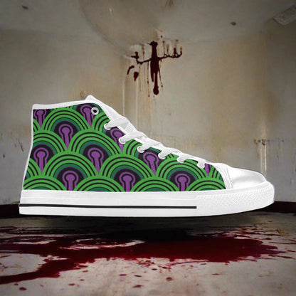 Dragon Navy Indigo Unique Bold Art - Freaky Shoes