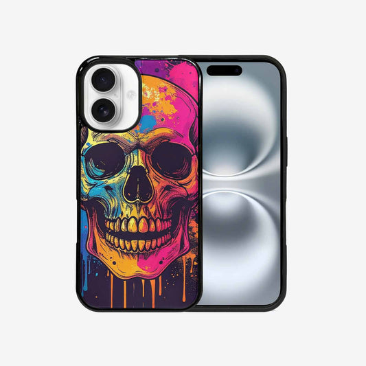 iPhone 16 Case — Skulls Splatter Comic, Original Design Phone Case