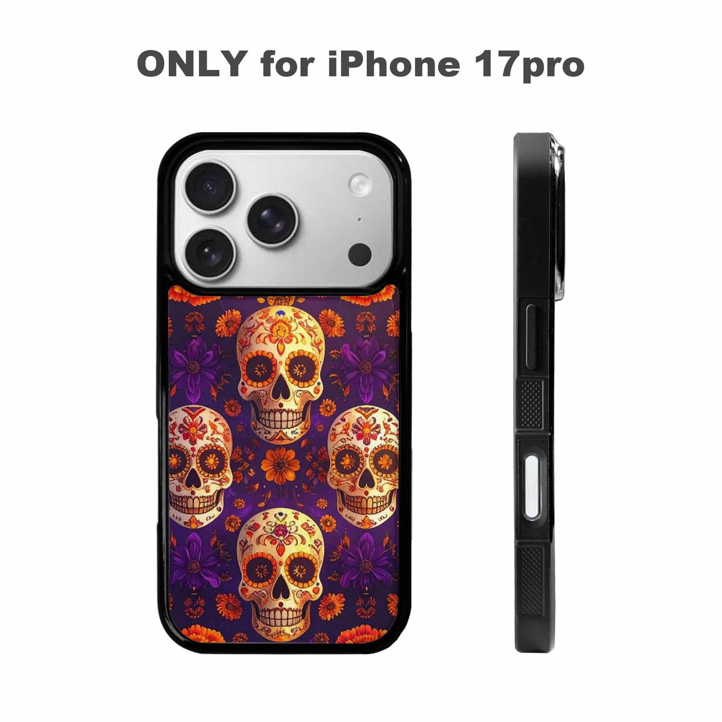 iPhone 17 Pro Case — Skull Dark Art Gothic Print Gothic, Custom Print Case Cover