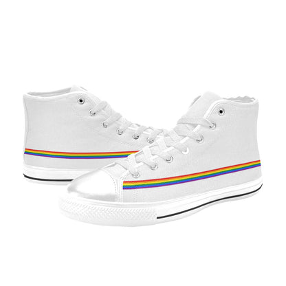 MEN'S Flag 2 Pride LGBT High Top Canvas Shoes