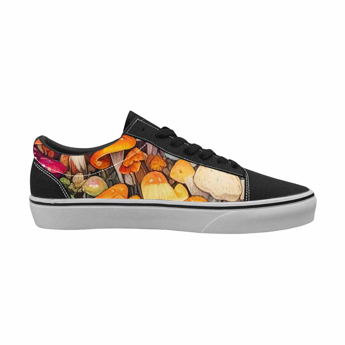 WOMEN'S Mushrooms (general) Mushrooms Pa Lace-Up Canvas Surreal Shoes