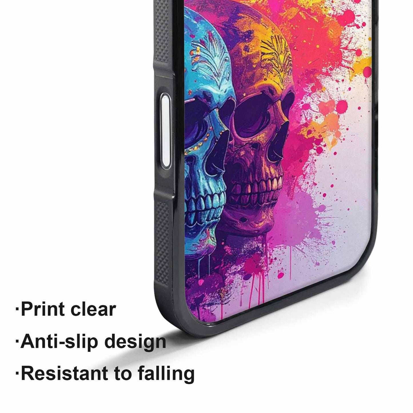 iPhone 17 Pro Case — Skull Dark Art Gothic Print Gothic, Custom Designed Case Cover