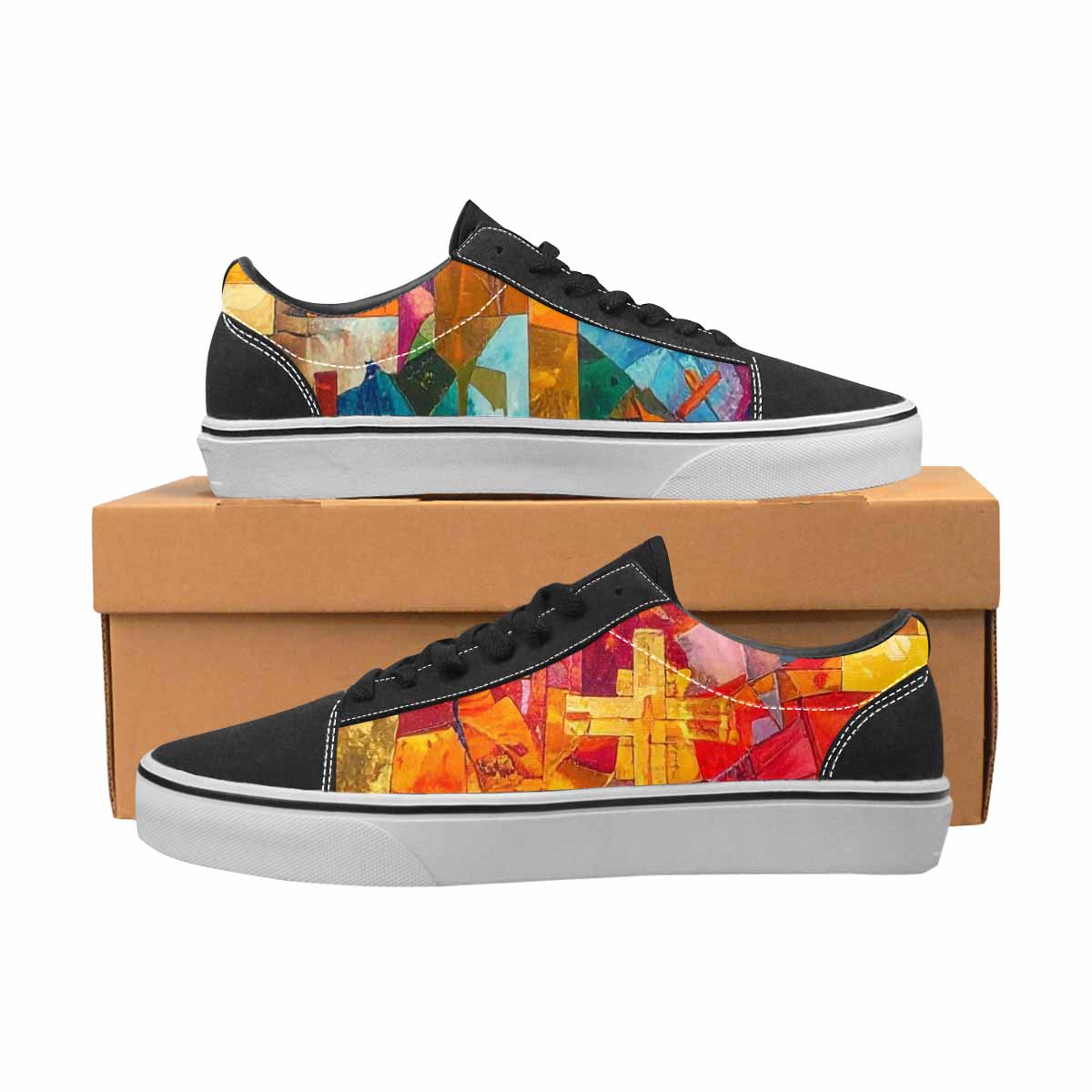 WOMEN'S Faith Cross Lace-Up Canvas Aesthetic Shoes