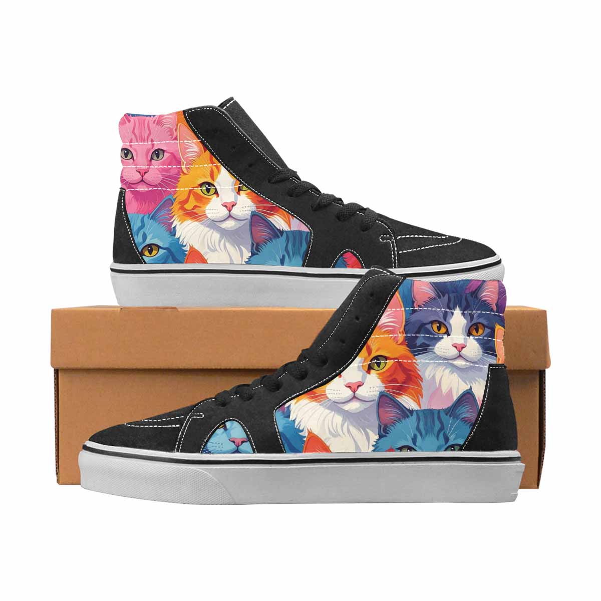 WOMEN'S Pastel Damask Cat Face 5 Ferion