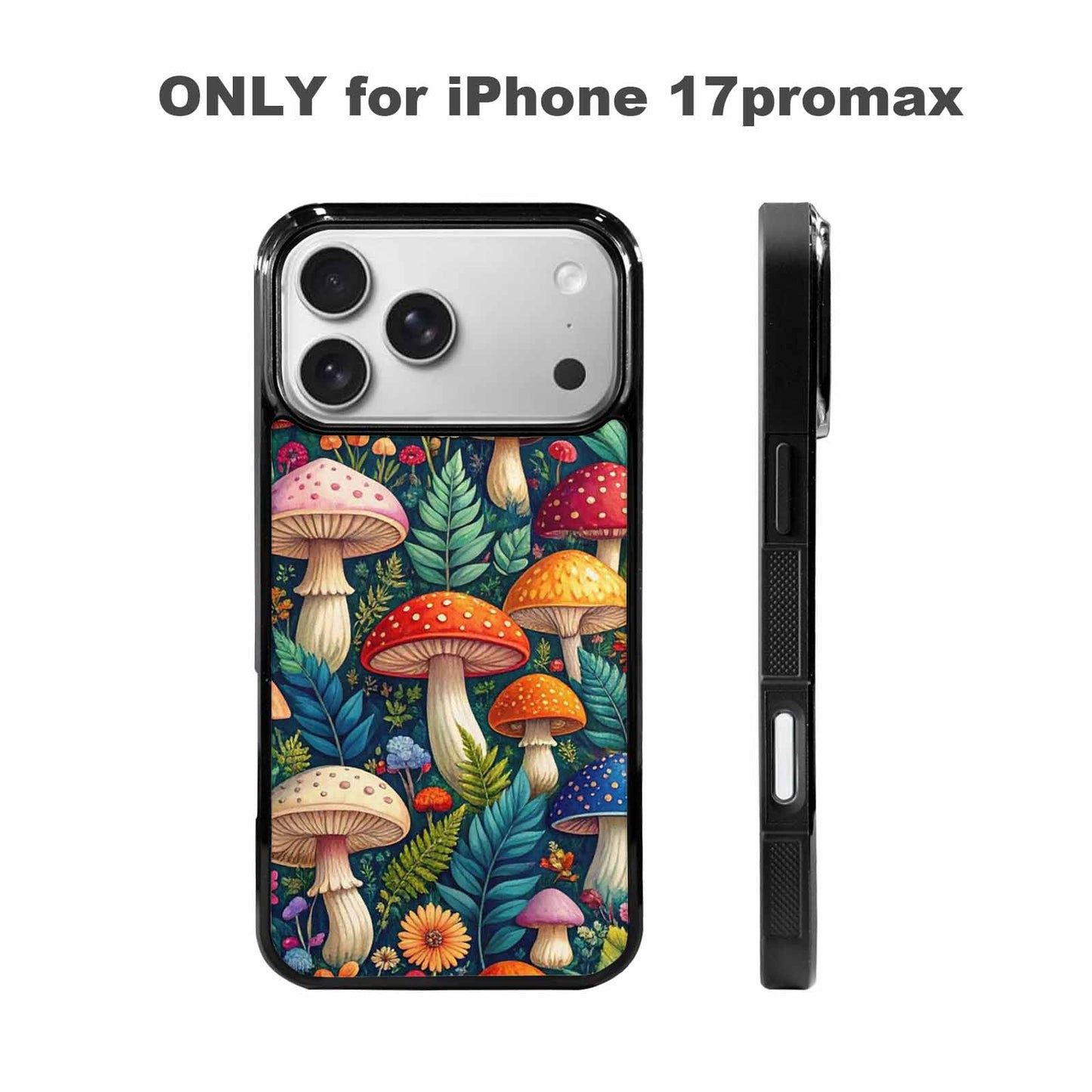 iPhone 17 Pro Max Case — Mushrooms Botanicalmushrooms P Ias Floral, Custom Made Phone Cover